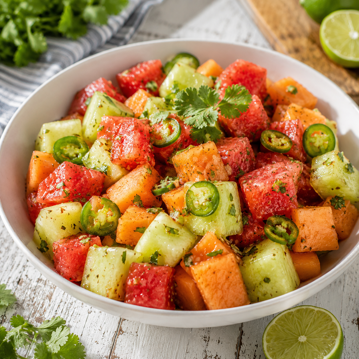  Dixie Fixins Cilantro Lime Ranch Melon Salad