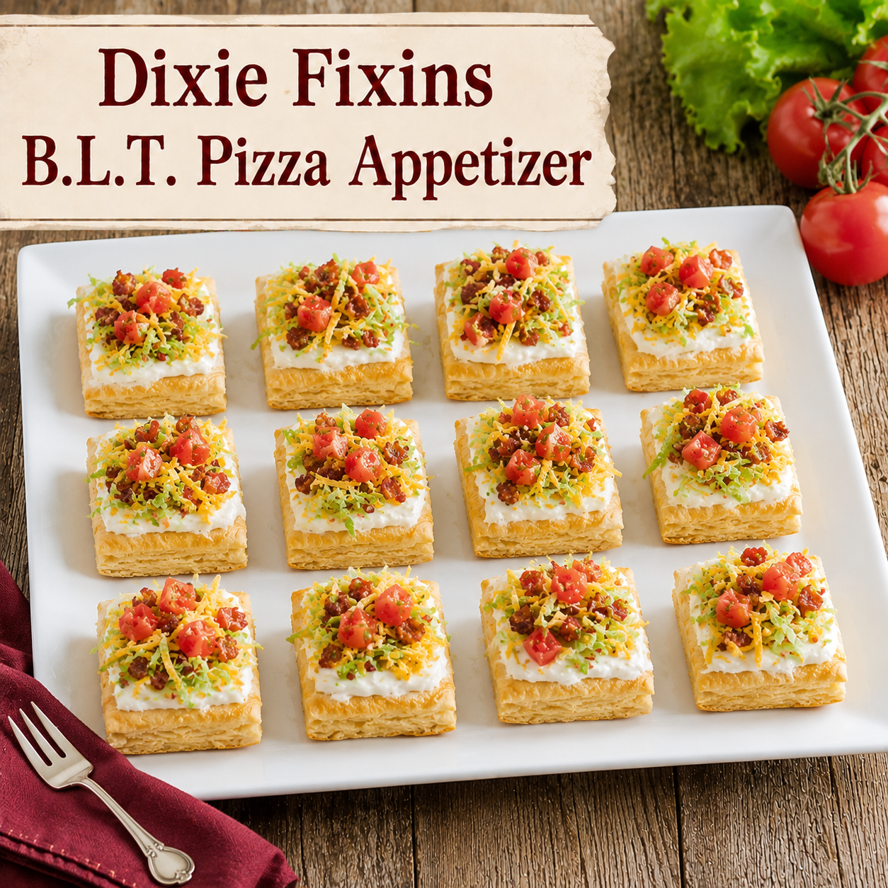 Dixie Fixins B.L.T. Pizza Appetizer