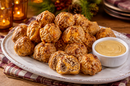Cheddar Ale Sausage Balls