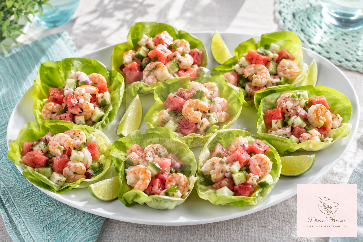 Jalapeno Watermelon Shrimp Ceviche Cups