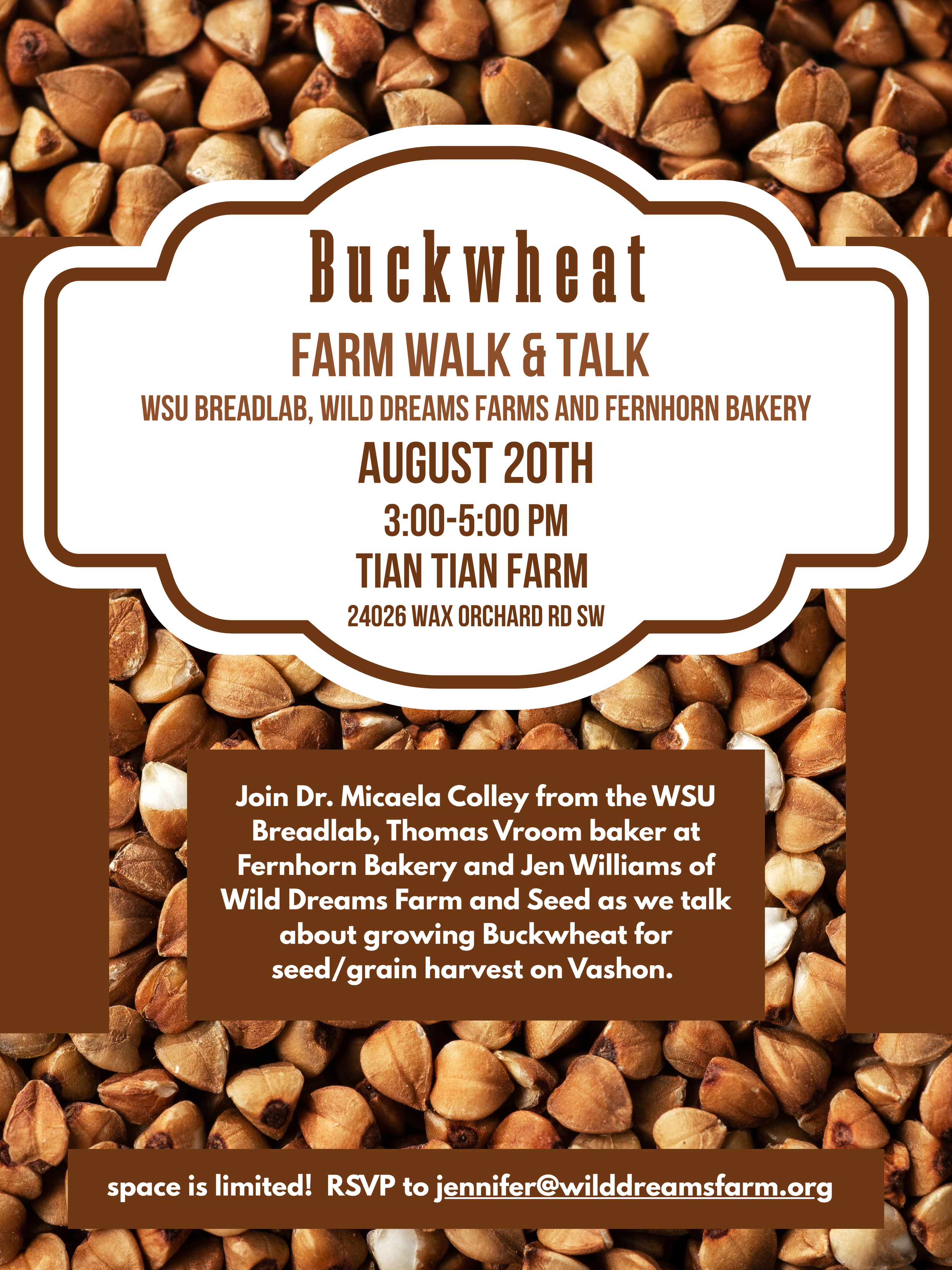 Buckwheat Walk &amp; Talk