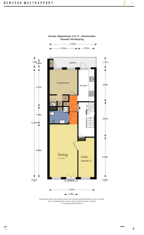 Second floor_ Eerste Atjehstraat 111 II - floor plan 2.png