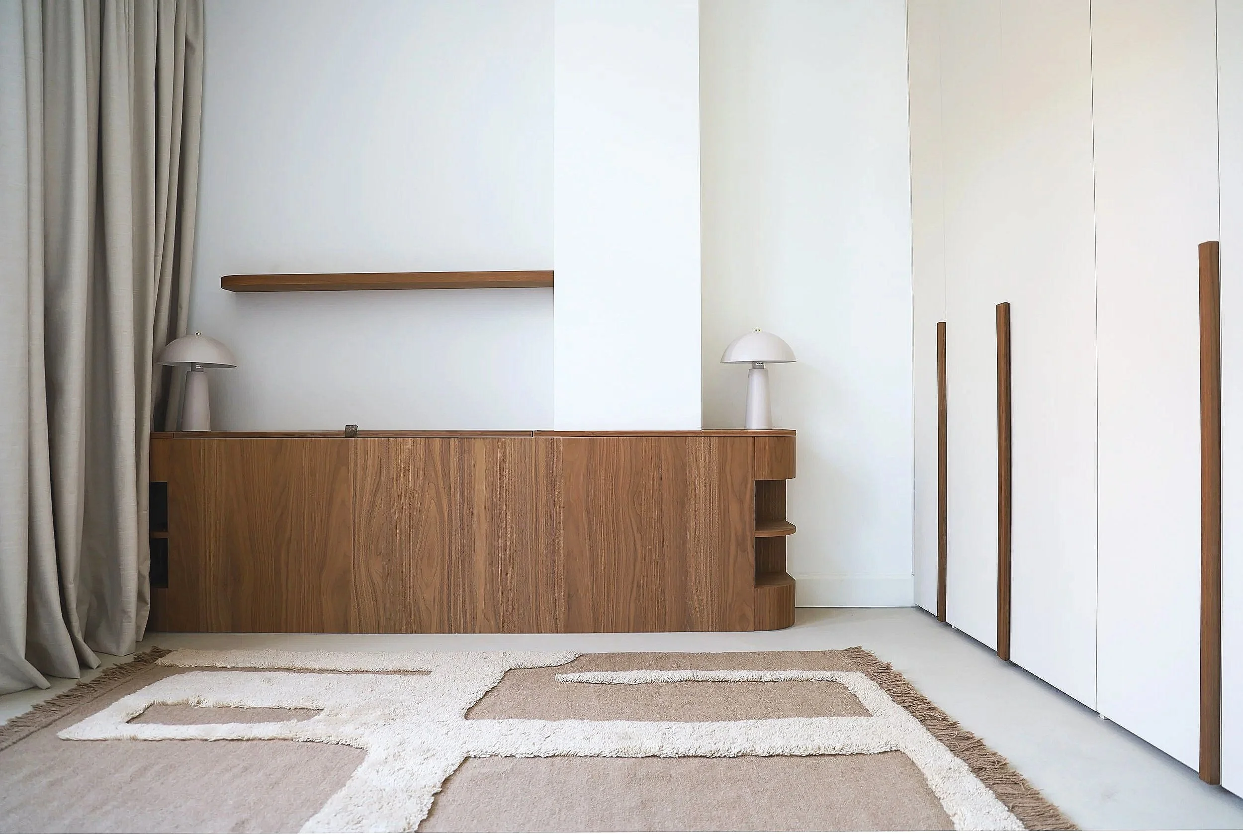 Canal-facing living room, Wittenburgergracht apartment, Amsterdam."