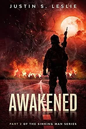 Awakened
Part 2 of the Sinking Man Series

Awakened follows Ben’s journey in North East Florida to reunite with his wife Sarah and survive a world full of zombies.

This limited run series is set to be released as novella shorts. Yes, the zombies are