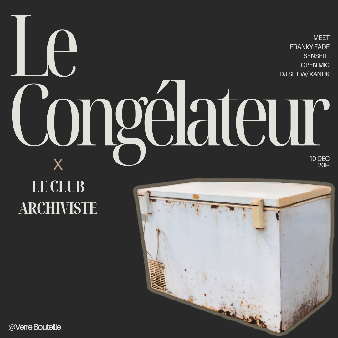 *GRATUIT* Le Congélateur avec Jack Layne Feat. Franky Fade, Senseï H et Kanuk (DJ Set)