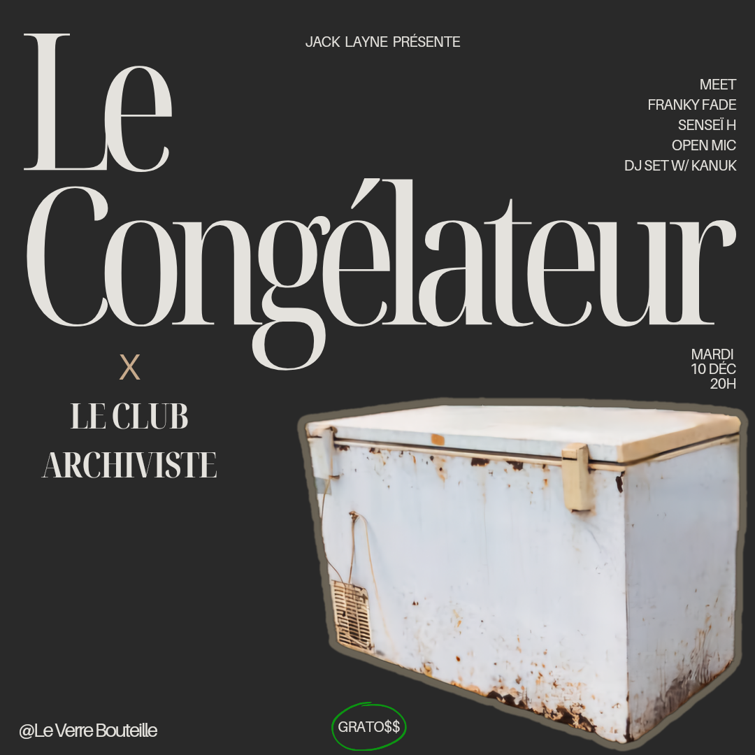 Le Congélateur : Jack Layne et ses invités vous invitent à une soirée inédite