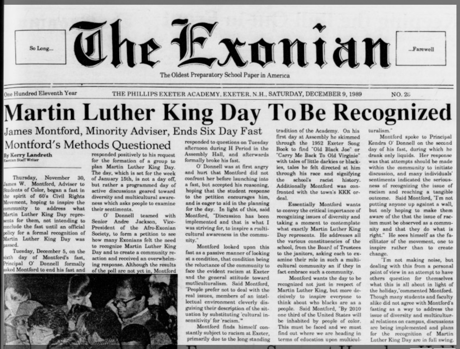 The Entire Historical Archive of The Exonian is Now Available