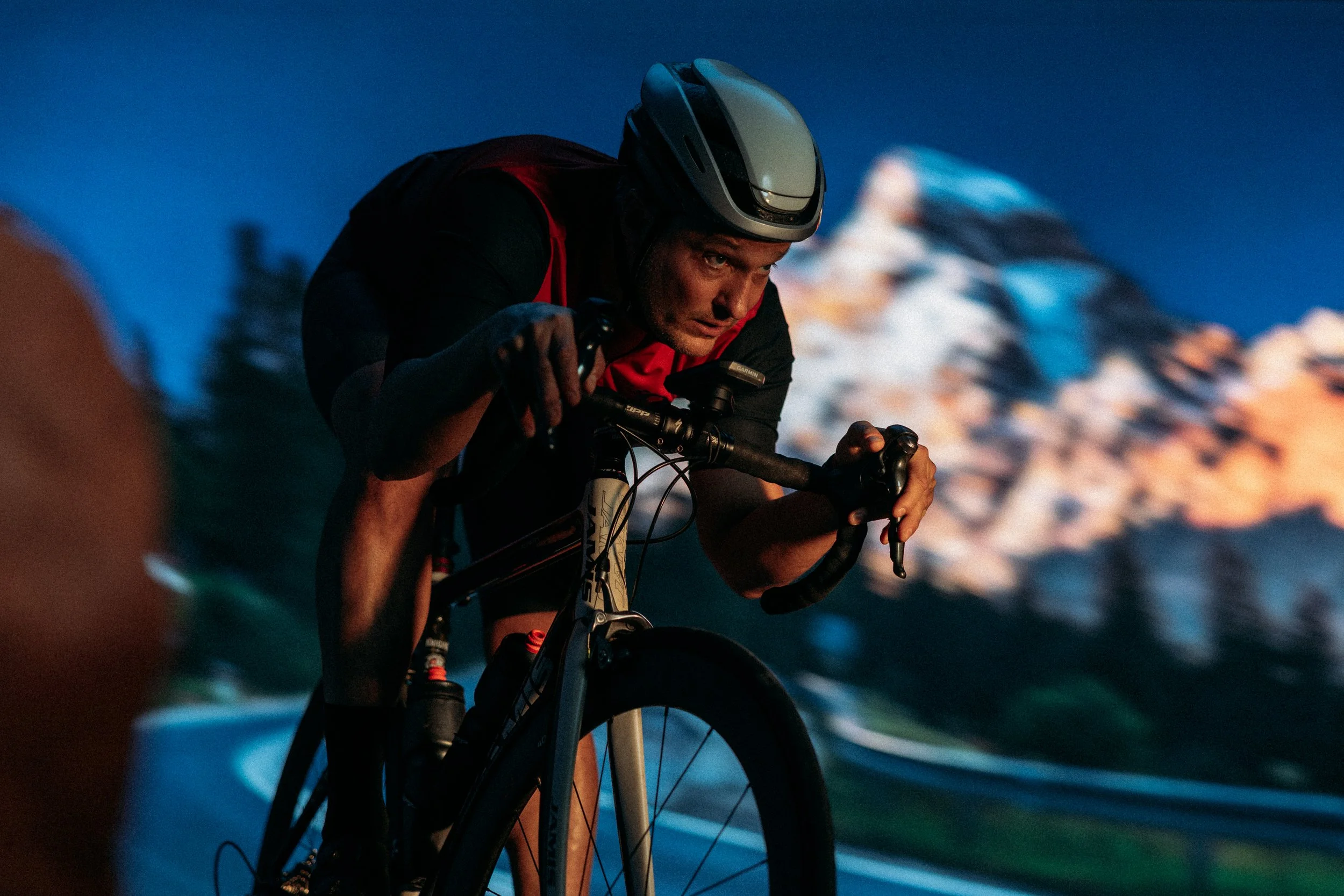 Garmin cycling - people, product, advertising, lifestyle photography. Drew Woolery, Kansas City commercial and advertising photographer and director.