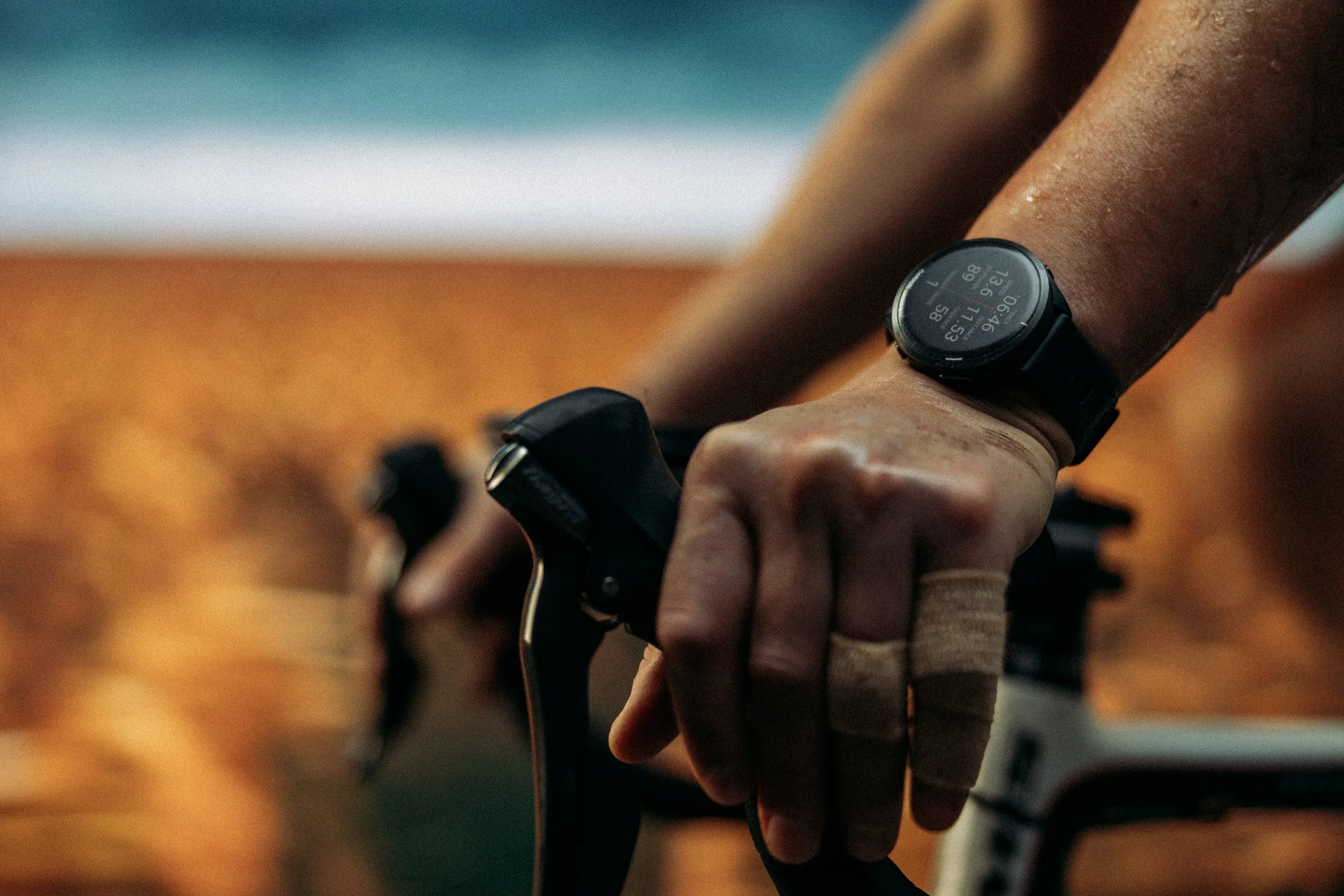 Garmin cycling - people, product, advertising, lifestyle photography. Drew Woolery, Kansas City commercial and advertising photographer and director.