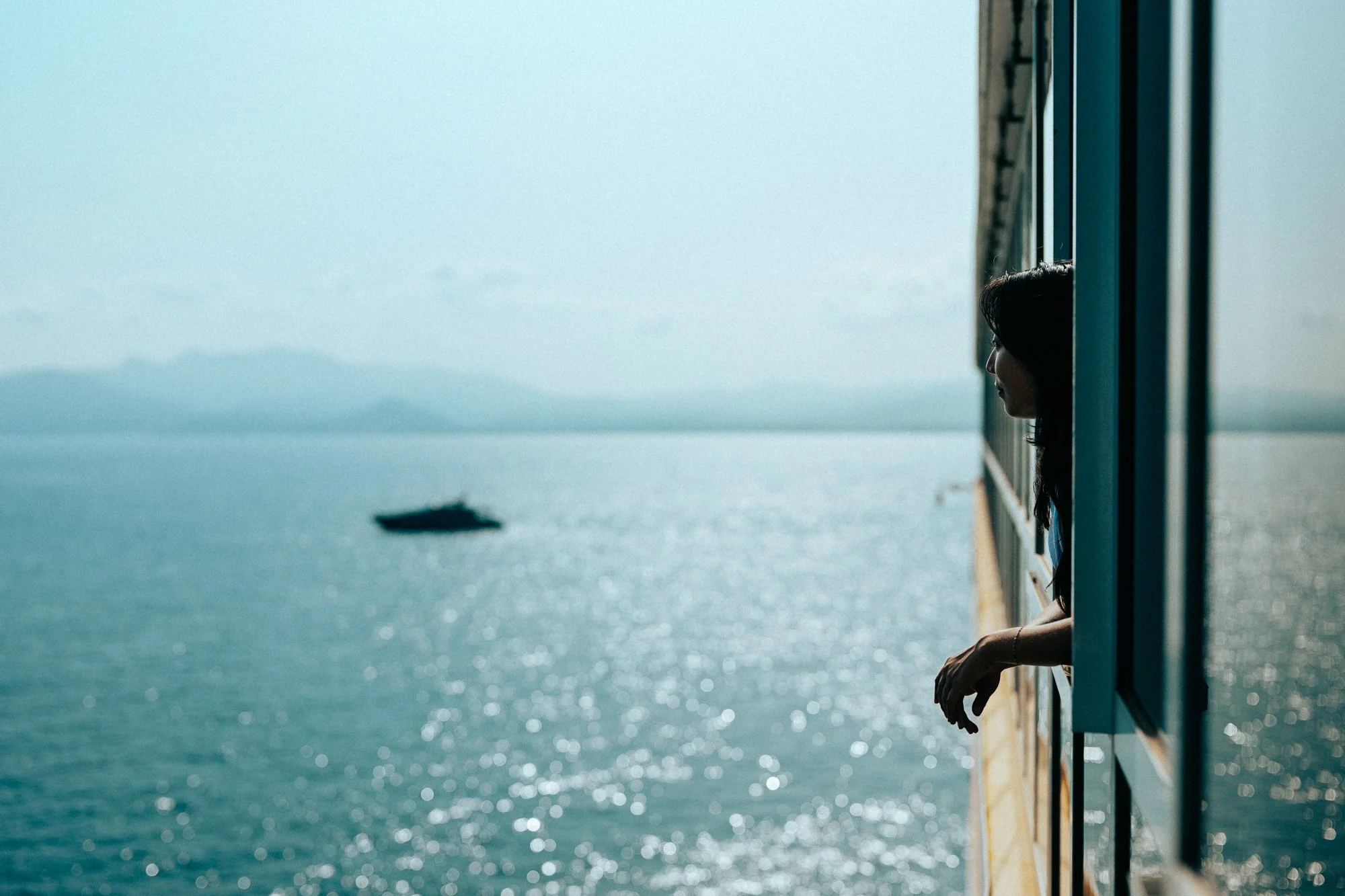 The World Cruise Ship in Cannes France - People, travel, lifestyle, advertising photography. Drew Woolery, Kansas City commercial photographer and director.