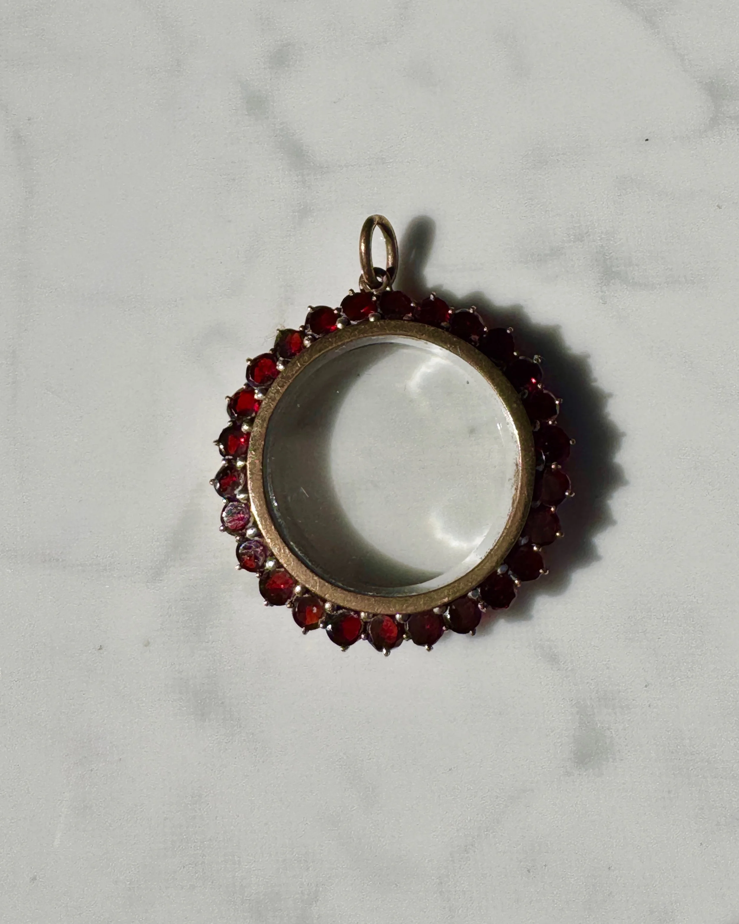 Antique Garnet Picture Locket