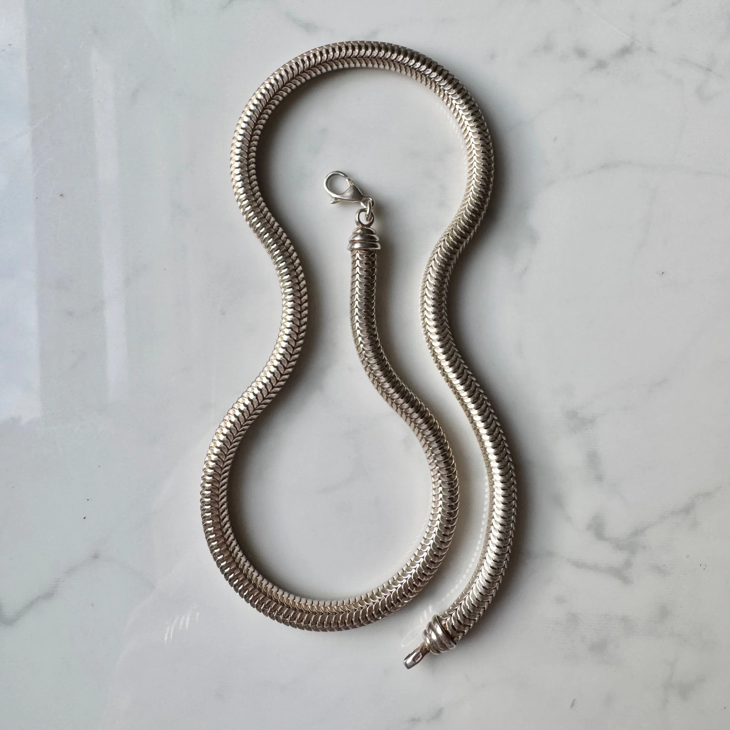 Statement Snake Chain, Silver