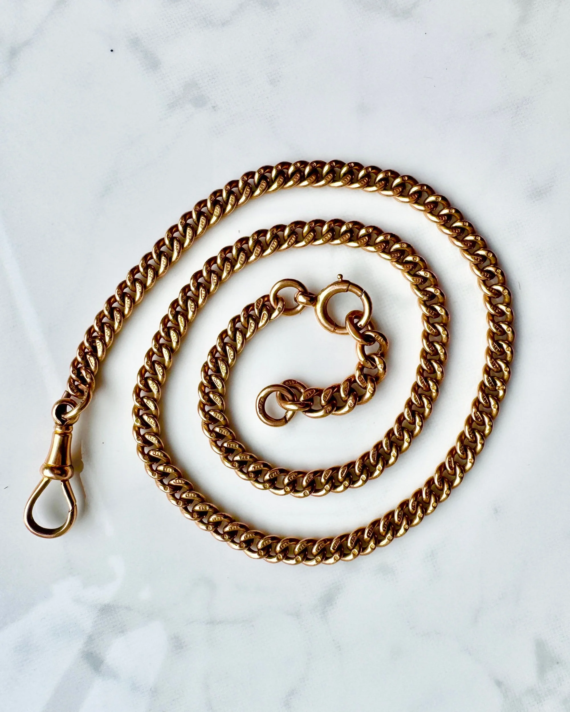 16" Antique Albert Chain, 9ct