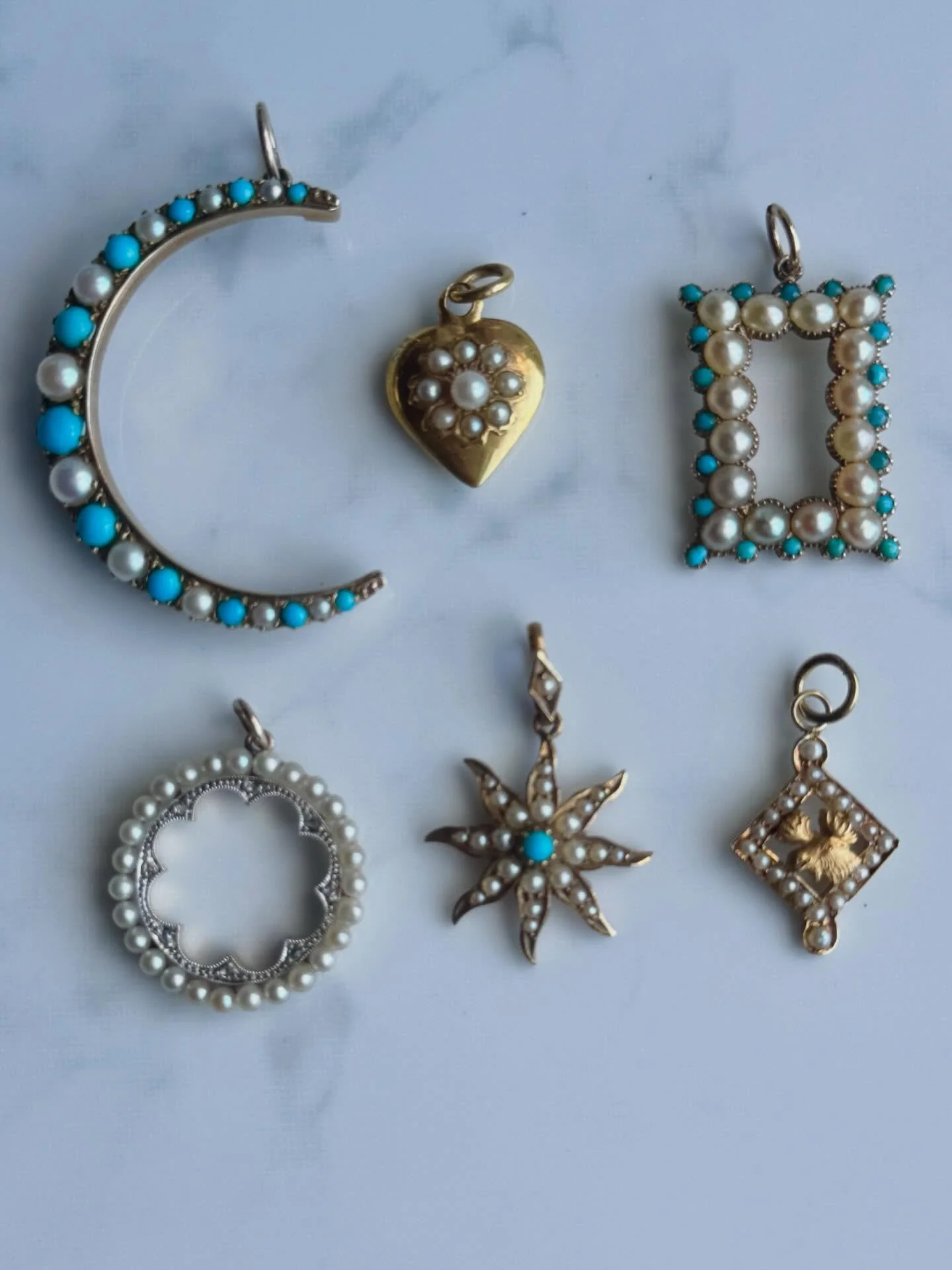 Some beauties for #turquoisetuesday All available - message me with any questions 🩵 

#joaniesjewels
#antiquejeweley