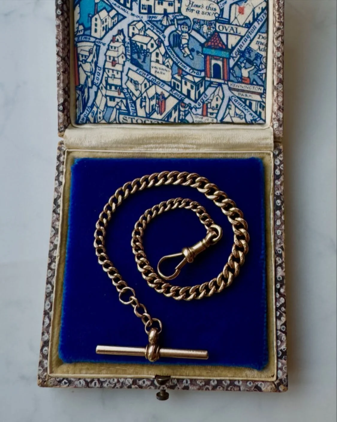 Antique Albert bracelet with dog clip clasp &amp; T bar - could also be worn as part of a necklace as an excellent extender to another chain. Details are on the website - as always message me with any questions 💙 Happy Friday! ☀️