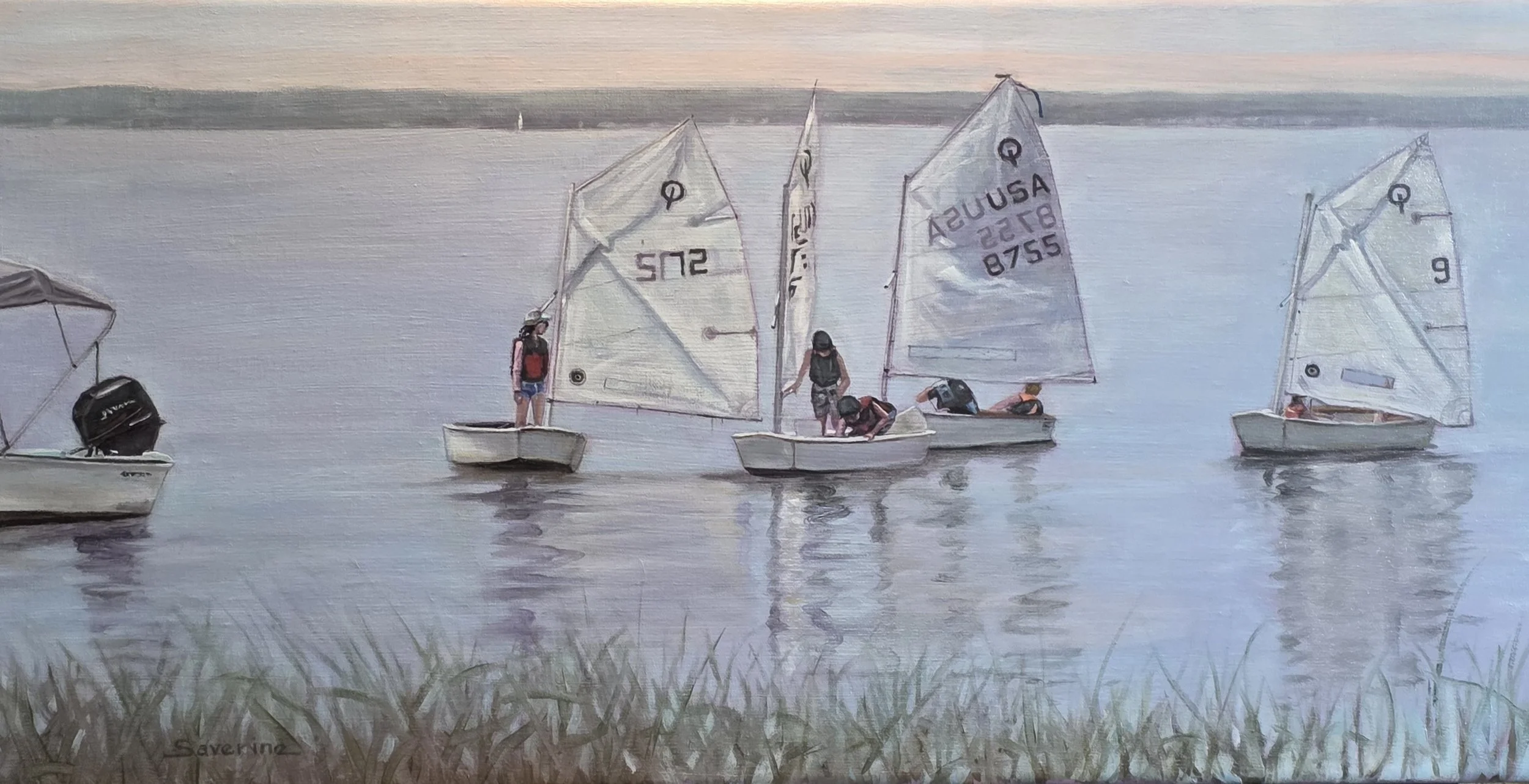 Midday Return 12x24 oil on canvas; original $2000; prints from $300