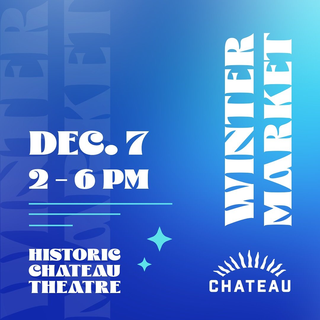✨ VENDOR APPLICATIONS ARE NOW OPEN! ✨

As the holiday shopping season approaches, it is more important than ever that we support our community by shopping locally and buying directly from the source.

The Chateau Winter Market is a thoughtfully curat