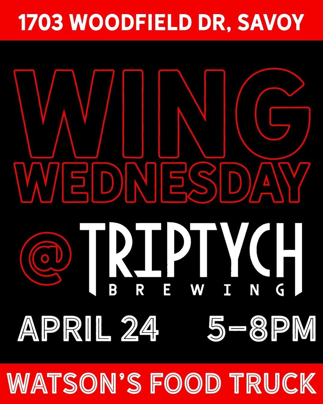 Join us for #WingWednesday @triptychbrewing!