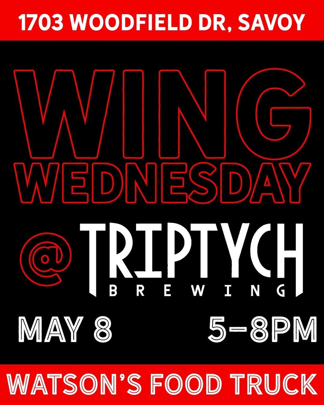Join us @triptychbrewing for another Wing Wednesday!