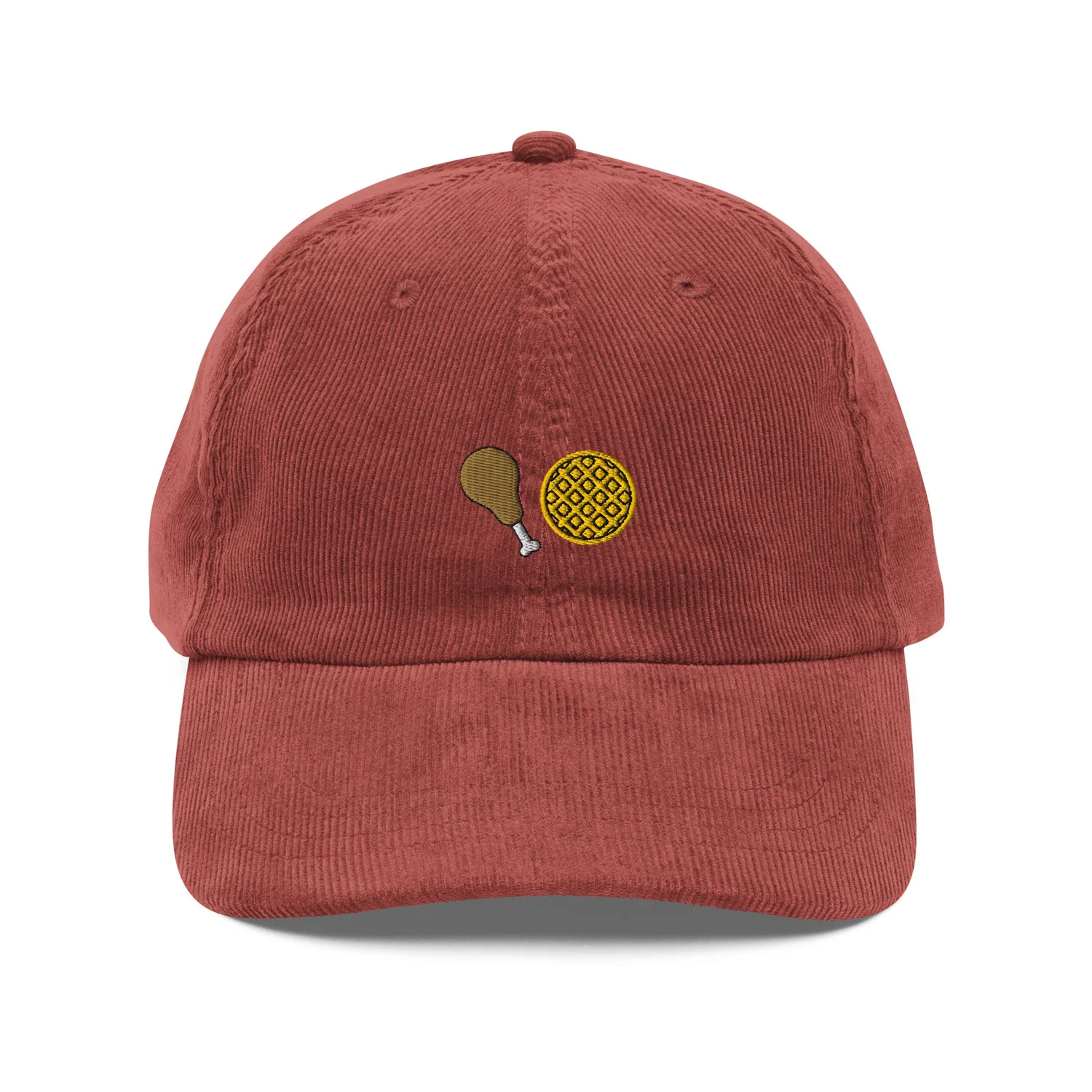 Chicken & Waffle Corduroy Dad Hat — Watson display picture 2