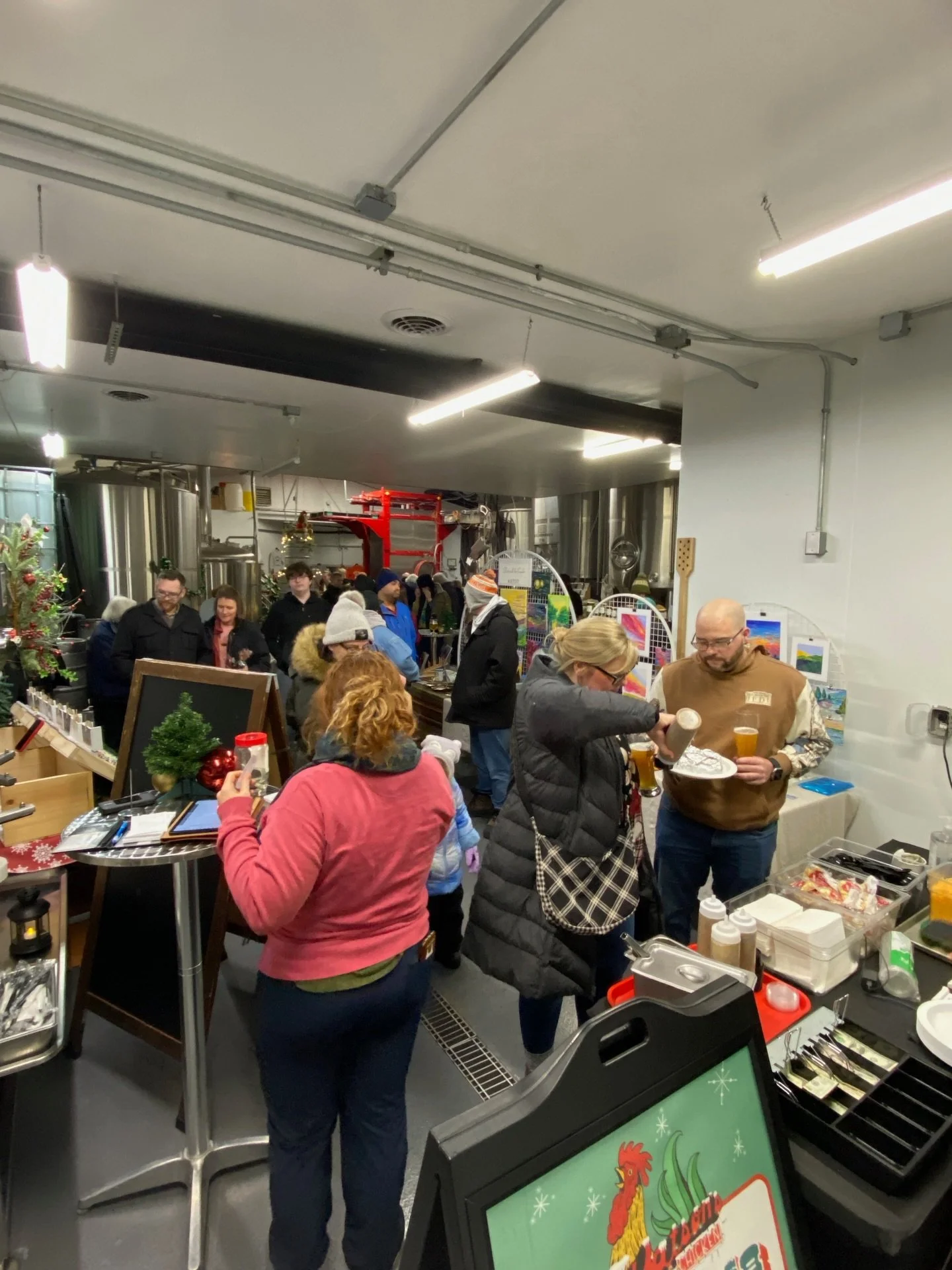 We&rsquo;ve moved inside at @riggs_beer_company Christmas Market due to temps! But we&rsquo;re still serving up brats and soup tonight. Come see us in the brewery!