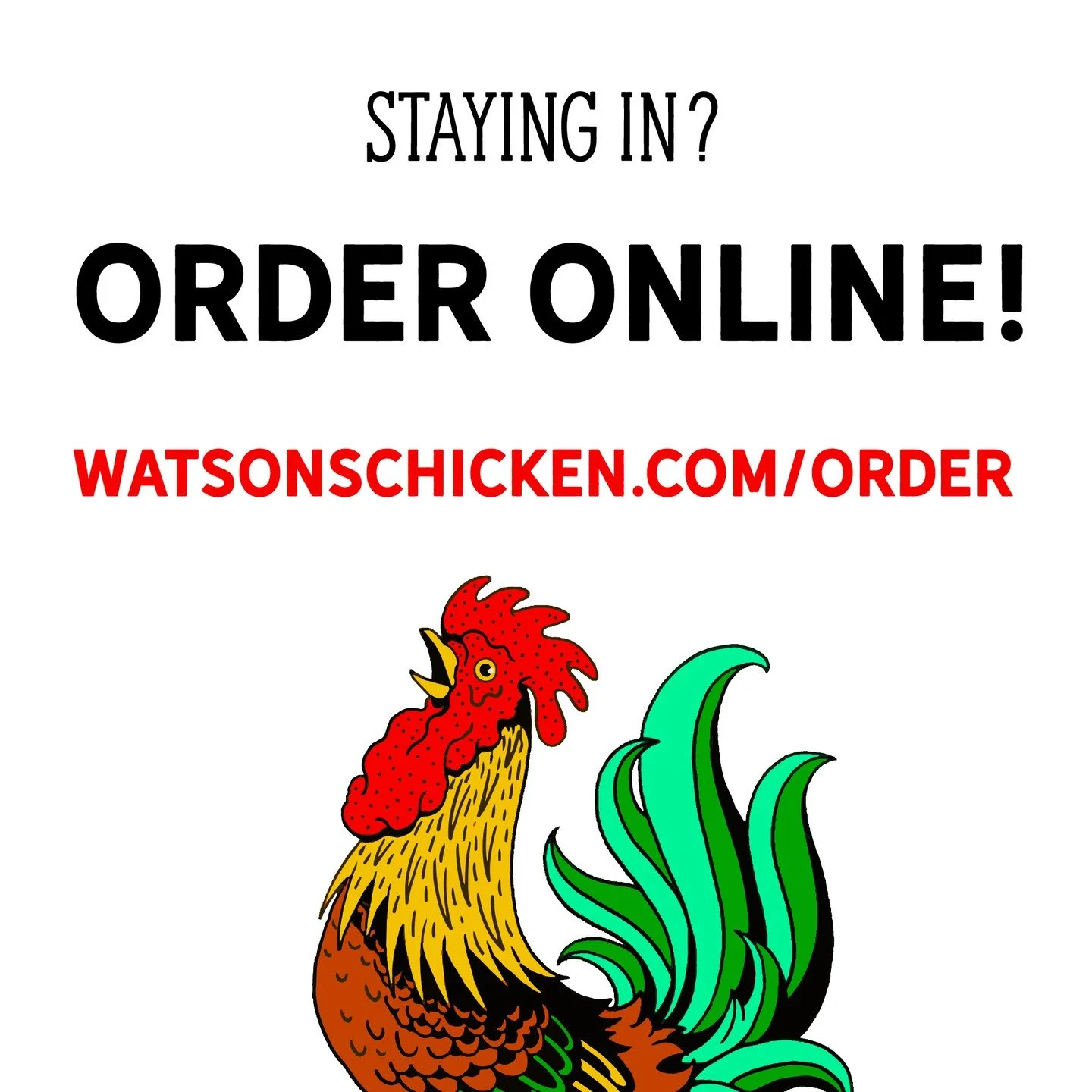 It's snowing out there. If you wanna stay in...order online!⁠
⁠
Link in bio!