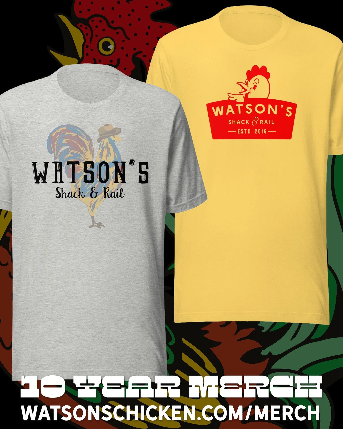 New merch drop! We recreated our original shirt and added our Shack &amp; Rail vintage sign concept. Multiple colors available now on our website. Link in bio.