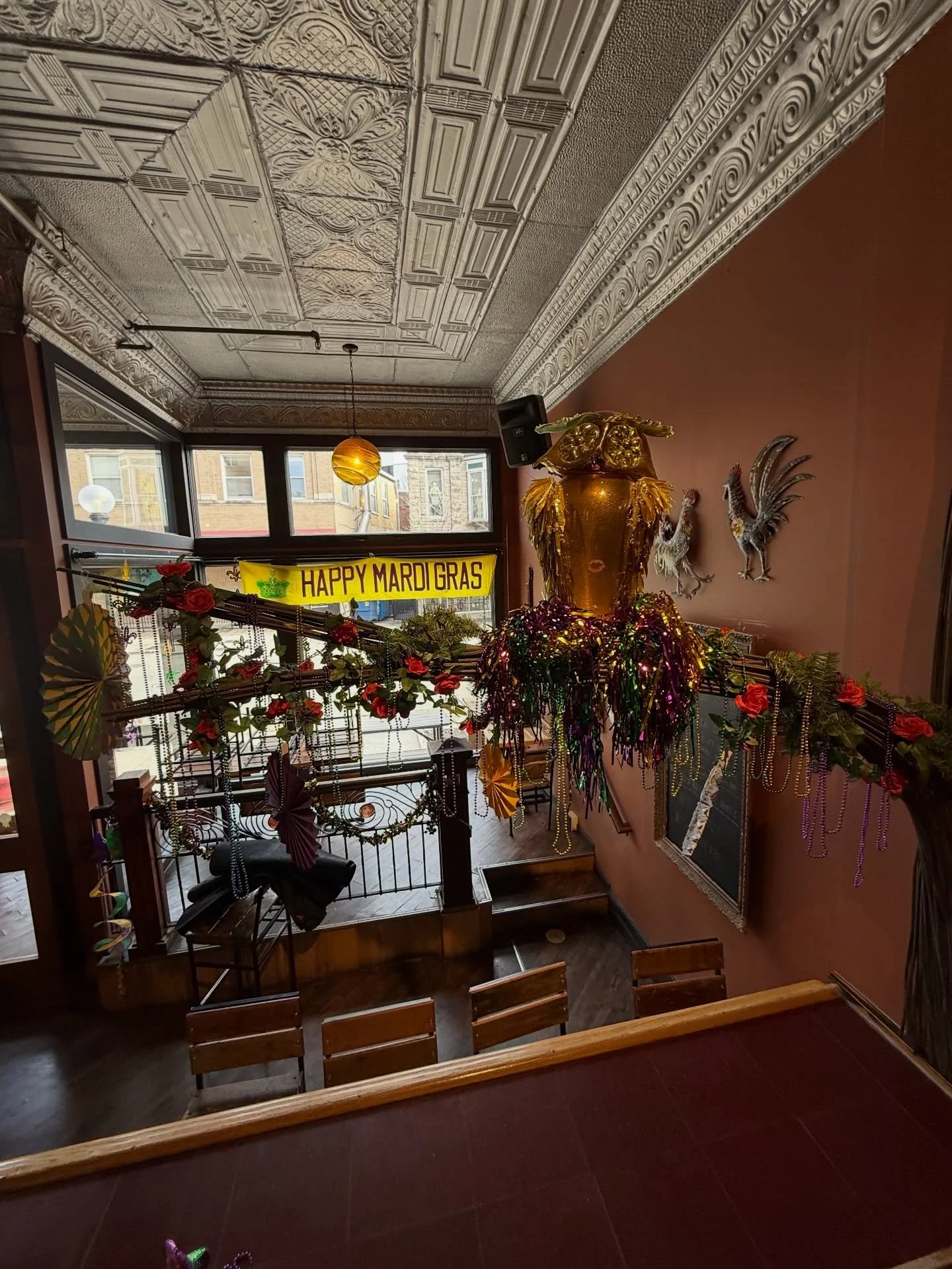 Prepping and decorating for our sold out Crab Boil!