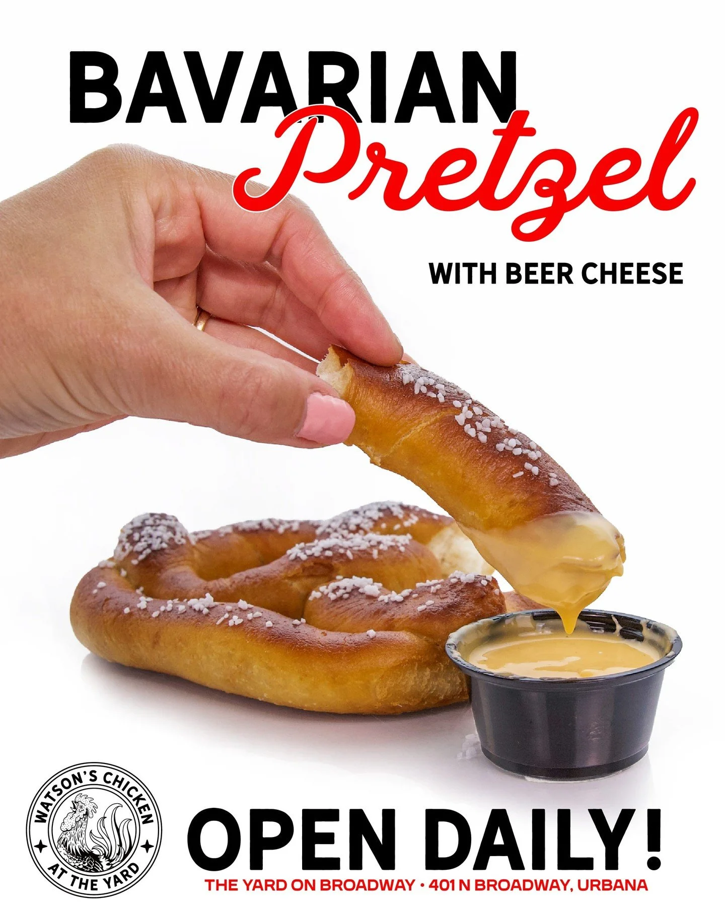 This fan favorite is available at both The Shack and @theyardonbroadway! And yes, you can buy an extra cup of our beer cheese! 🍺 🧀 🥨