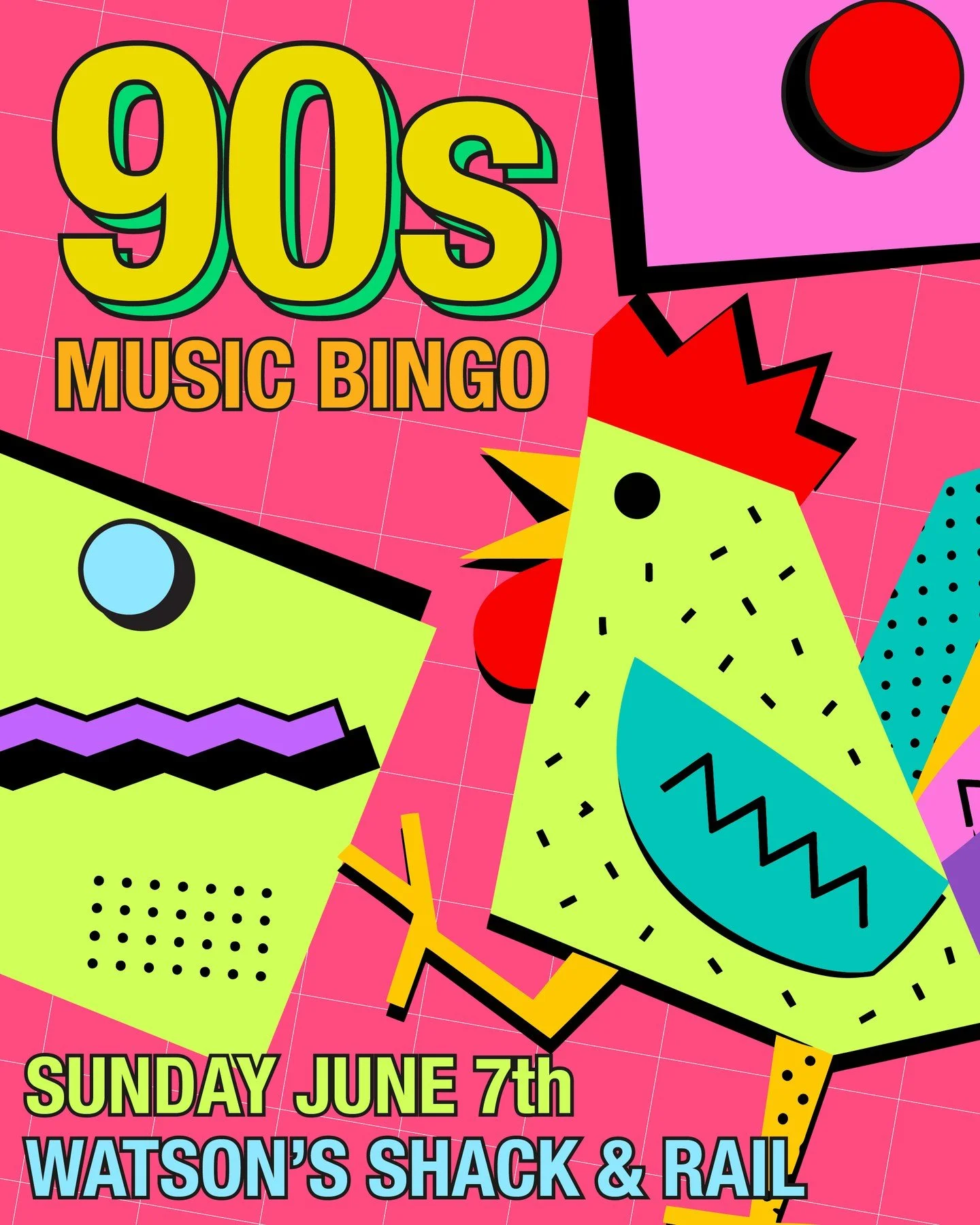 We're flipping the script on trivia and doing 90s Music BINGO.....reservations not required but definitely recommended. Starts at 2pm on Sunday June 7th! Save your spot now at the link in our bio!