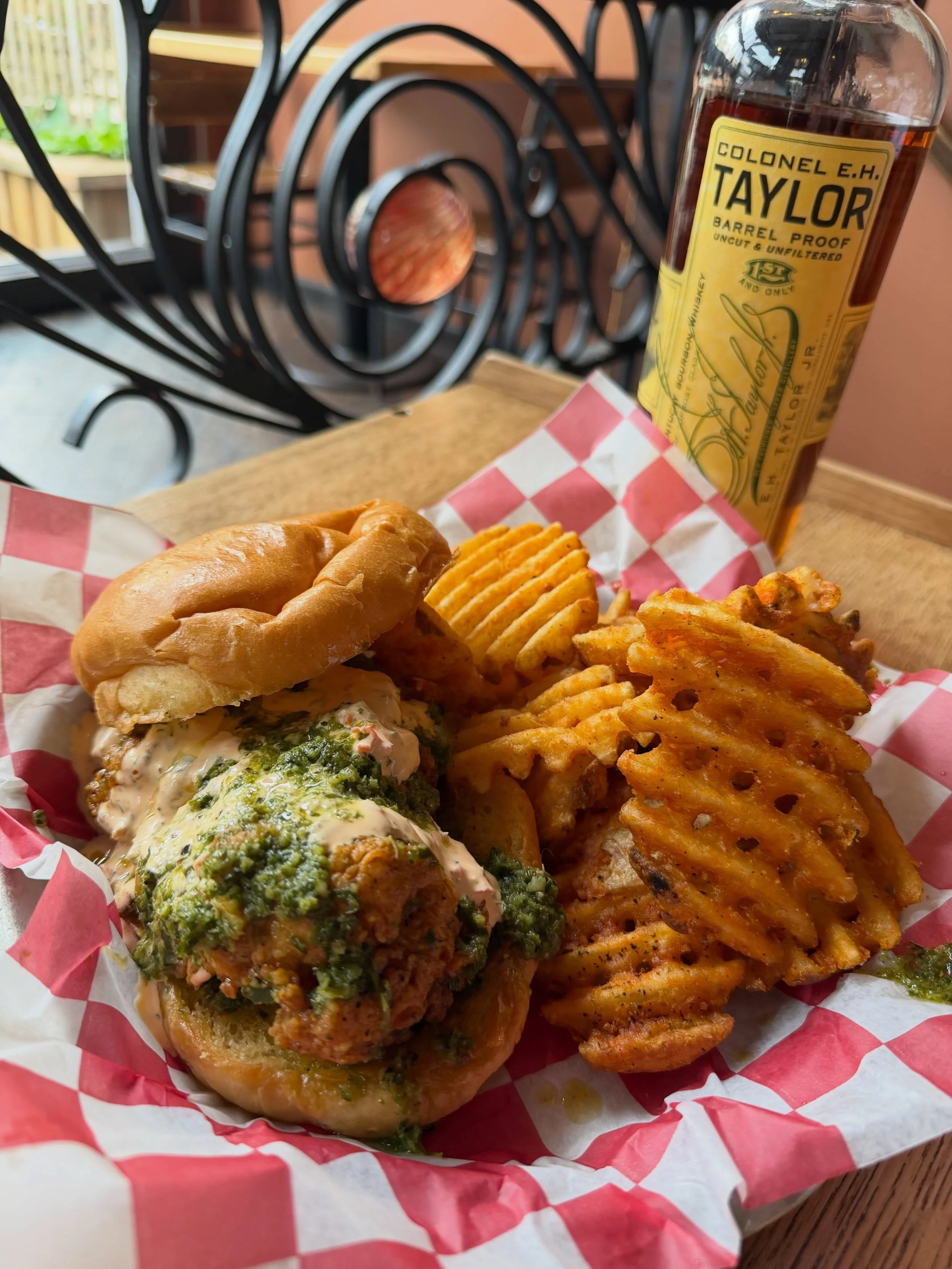 Take that Chimichurri sauce from the truck special we just posted, toss a chicken thigh, and drizzle Calabrian chili ranch on top, and you have yourself a Shack special for tonight. Only at downtown!