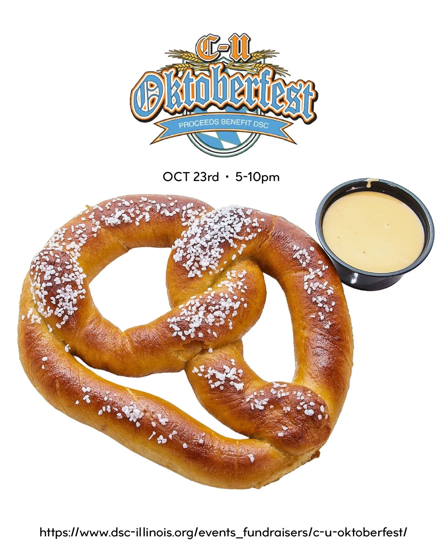 C-U Oktoberfest is back and tickets are on sale now! The event is held on Friday, October 23rd as a fundraiser for DSC. Watson's will be catering a german-inspired buffet and serving up beers for the evening!⁠
Don't miss this event, tickets are going