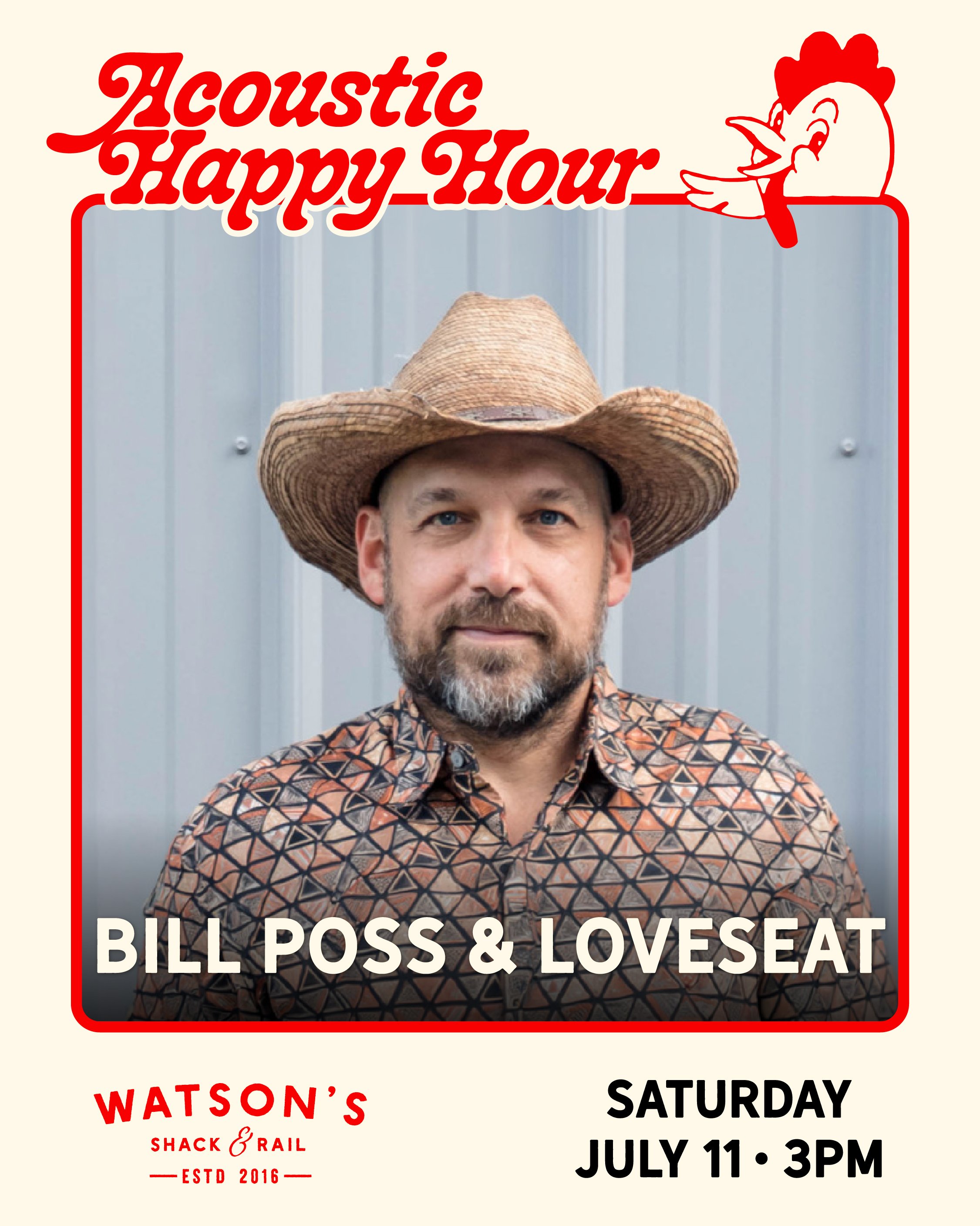 Bill Poss & LoveSeat Acoustic Happy Hour