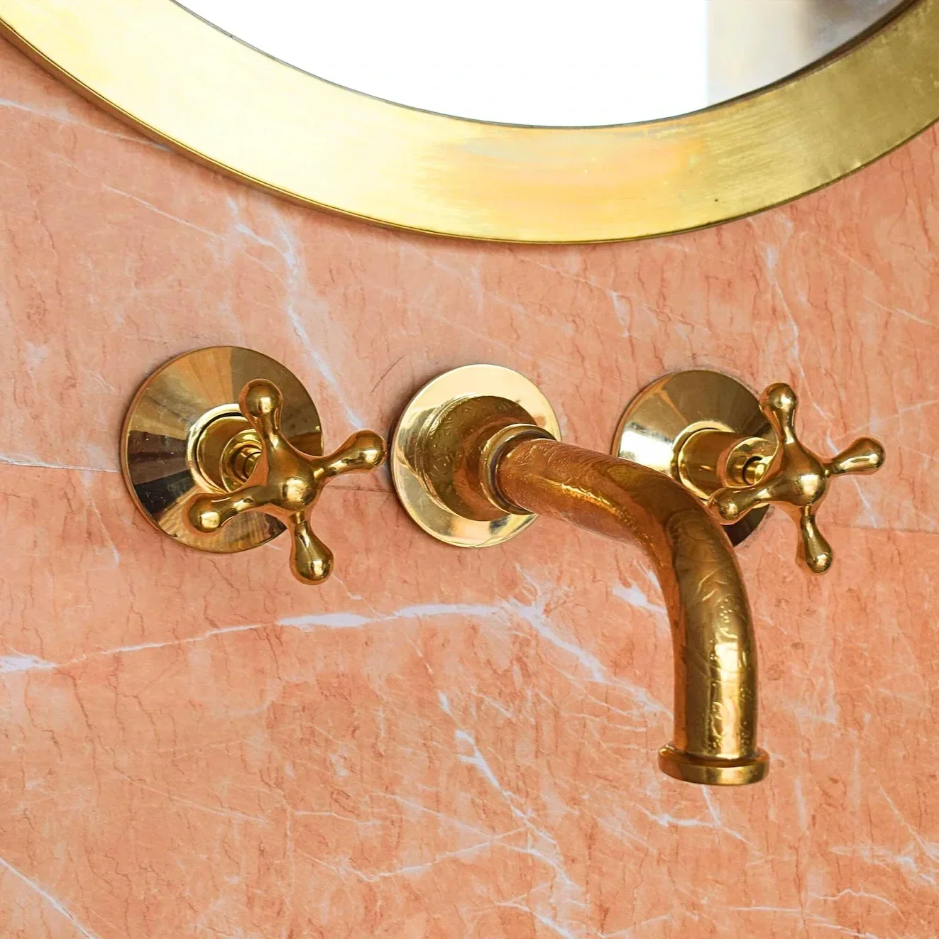 ETSY | Brass Cross Knob Faucet