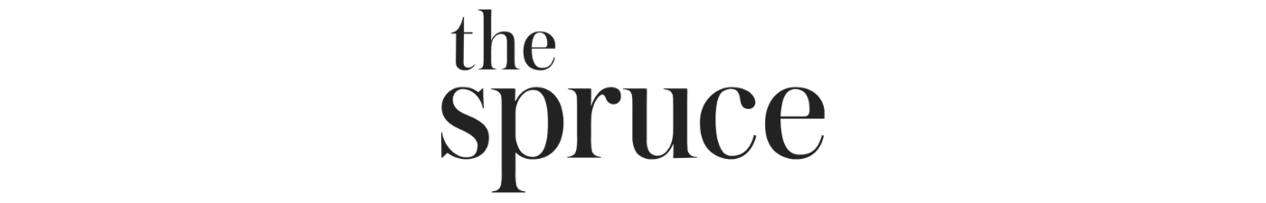 The logo for 'The Spruce,' a website dedicated to home and garden advice, featuring stylized black text with 'the spruc' in larger font.