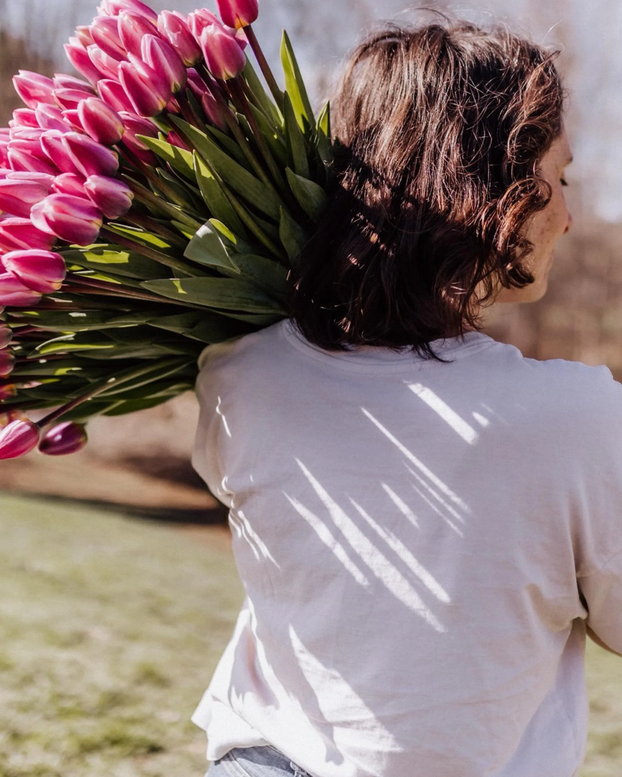 Heather and John started their flower farm @brookandblossom on the very property they once passed right by while hiking the Appalachian Trail. Little did they know that one day they would fill those fields with rows of flowers and little bare feet ru