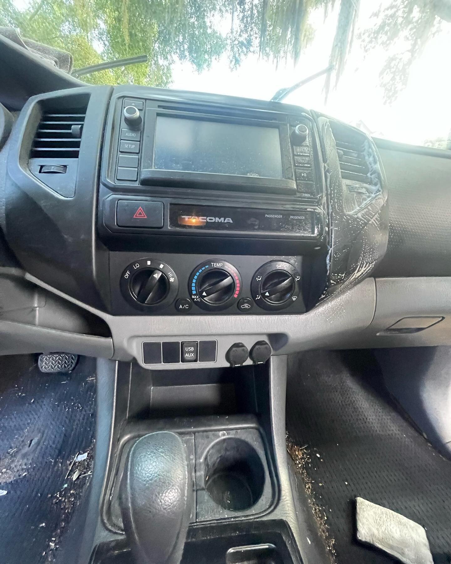 Happy Thursday! Here we worked on this Toyota Tacoma , we went over with the customer and what he wanted done and real expectations we could give to him. The seats weren&rsquo;t a huge concern to the customer so it didn&rsquo;t get any deep cleaning 