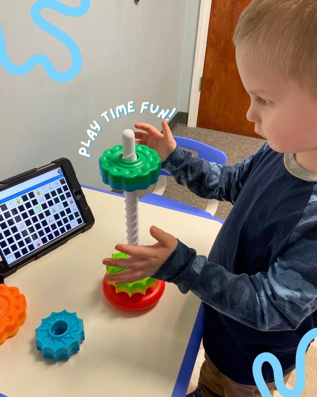 Using AAC to model functional language during play!  Way to go, Jacob!💙

#WilsonPediatricTherapy #WPT #SpeechLanguagePathologist #PediatricTherapy #PediatricSLP #SpeechLanguage #PediatricSpeechTherapy #HiringSLP