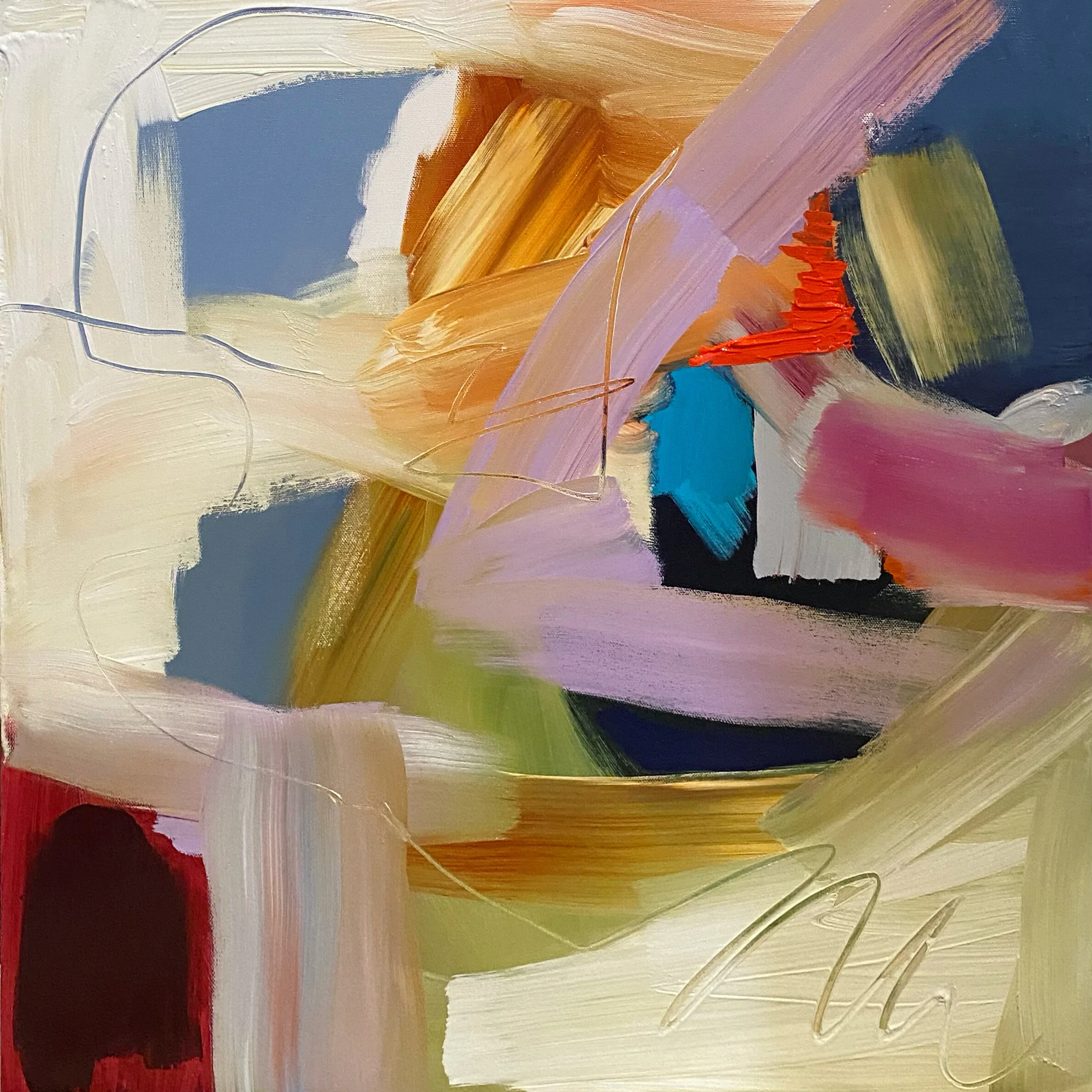    Supercalifragilisticexpialidocious   2020 Acrylic on gallery wrapped canvas 24” x 24” SOLD 