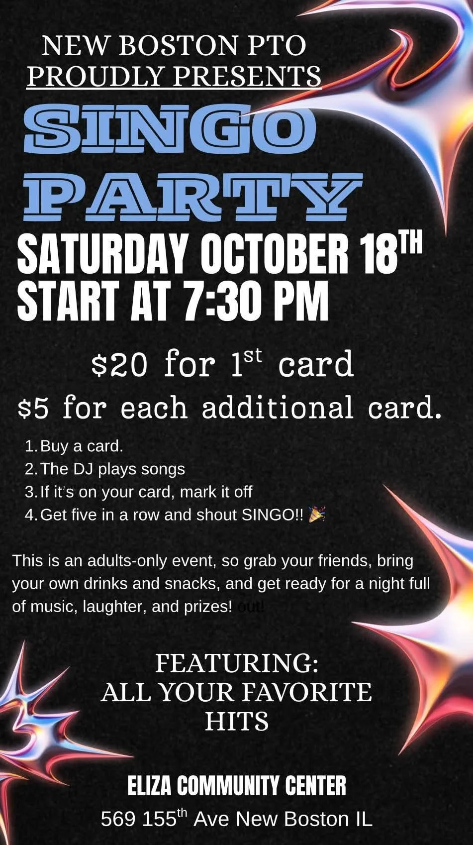 S-I-N-G-O Party