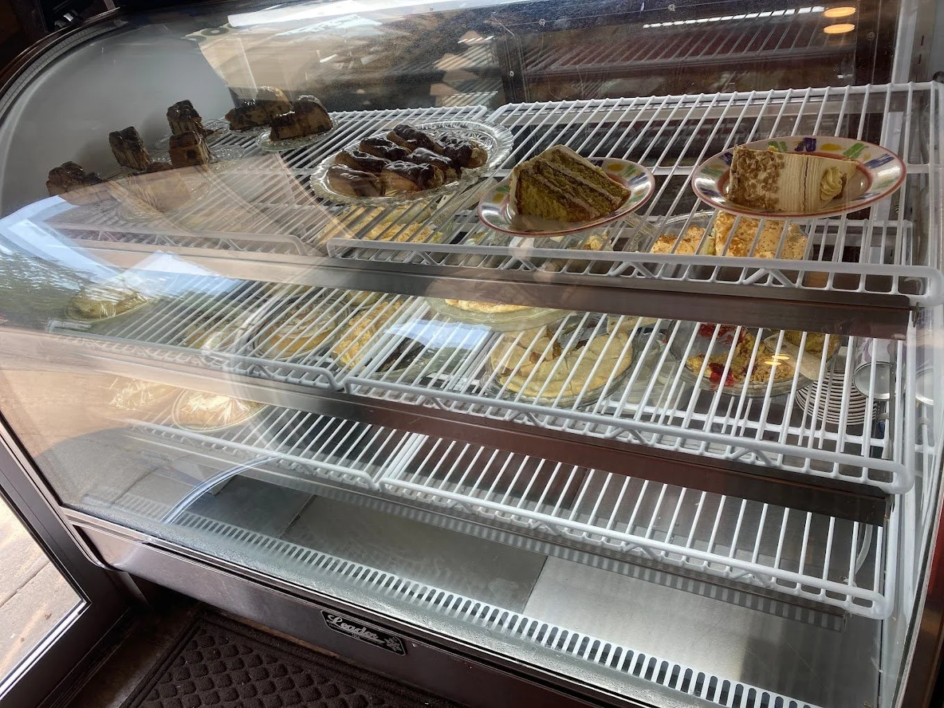 Pies on display at The Boone Docks