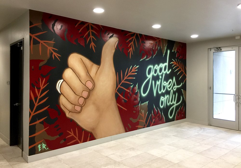 ER-everyday-research-muralist-street-artist-austin-atx-texas-graffiti-art-spray-paint-efren-rebugio-street-art-mural-murals-colorful-good-vibes-only-college-station-apartments-lobby-texas-a&m-university-gig-em-gigem-aggies.jpg