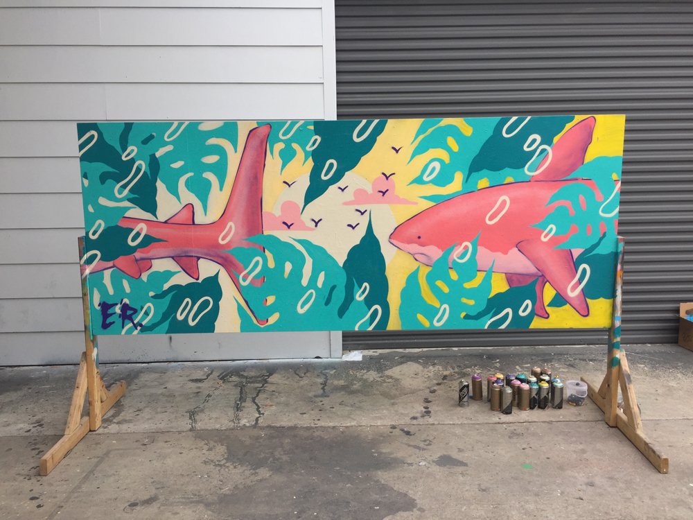 ER-everyday-research-muralist-street-artist-austin-atx-texas-graffiti-art-spray-paint-efren-rebugio-street-art-mural-murals-colorful-live-painting-shark-leaves-pattern-demo.jpg