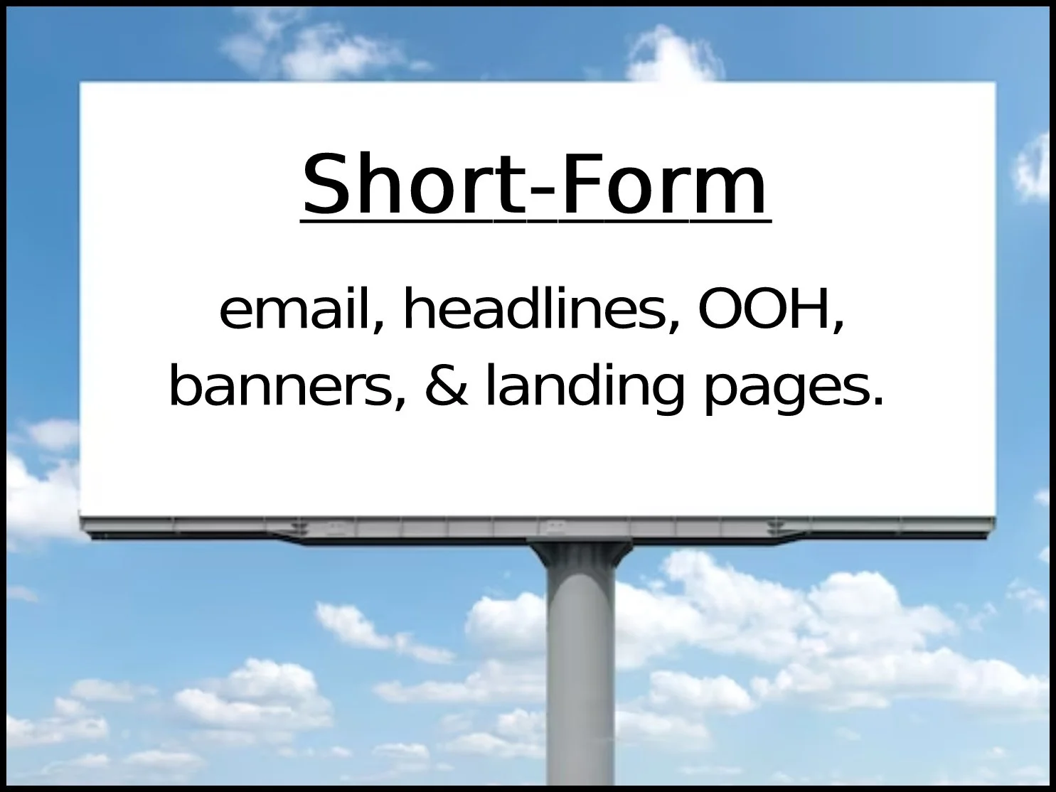 Short-Form Copy
