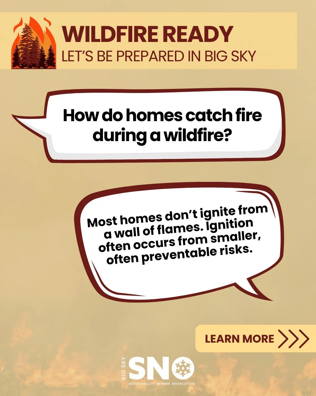 Most homes don’t ignite from a wall of flames. Ignition often starts from smaller, preventable risks. Here’s how it happens, and what you can do to reduce the risk:
1️⃣ EMBER IGNITION: Embers are small or large pieces of burning material