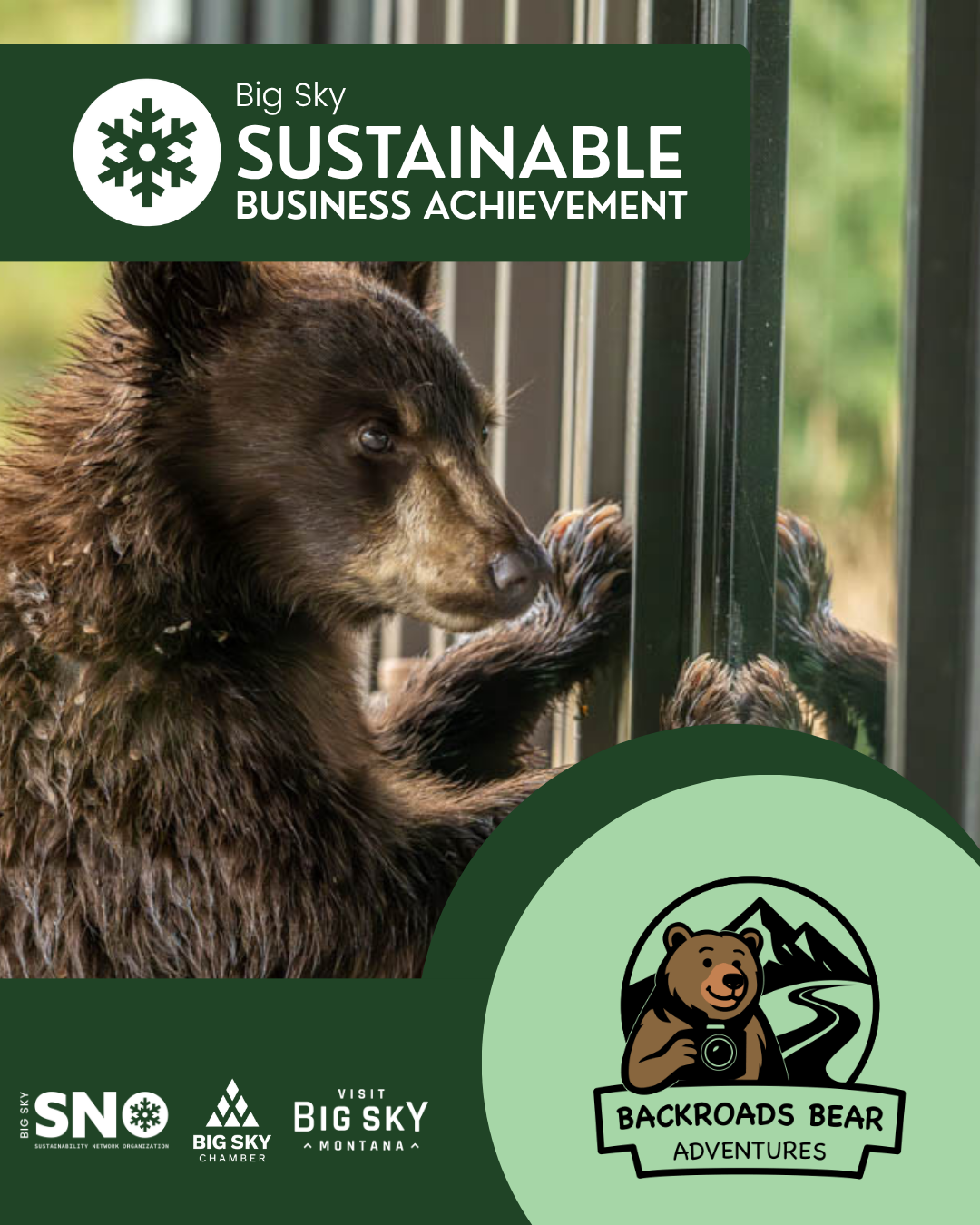 Backroads Bear Adventures: First Home-Based Business to Earn Sustainable Business Achievement