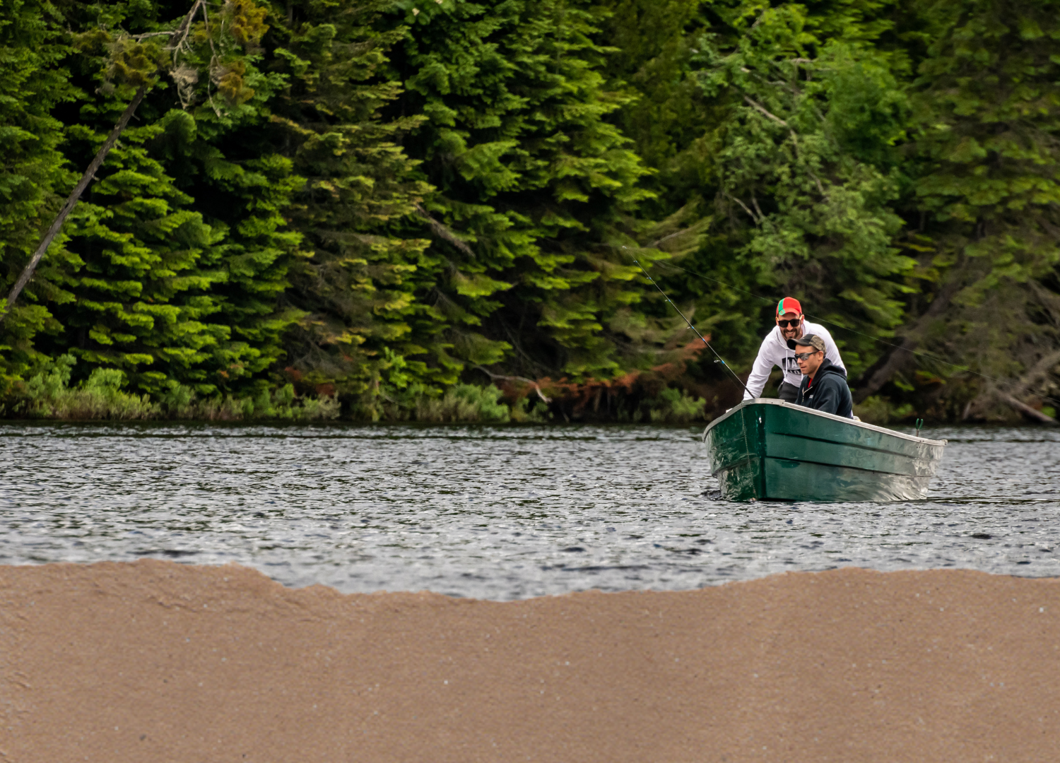 Fishing in Sayner-Star Lake, Wisconsin
