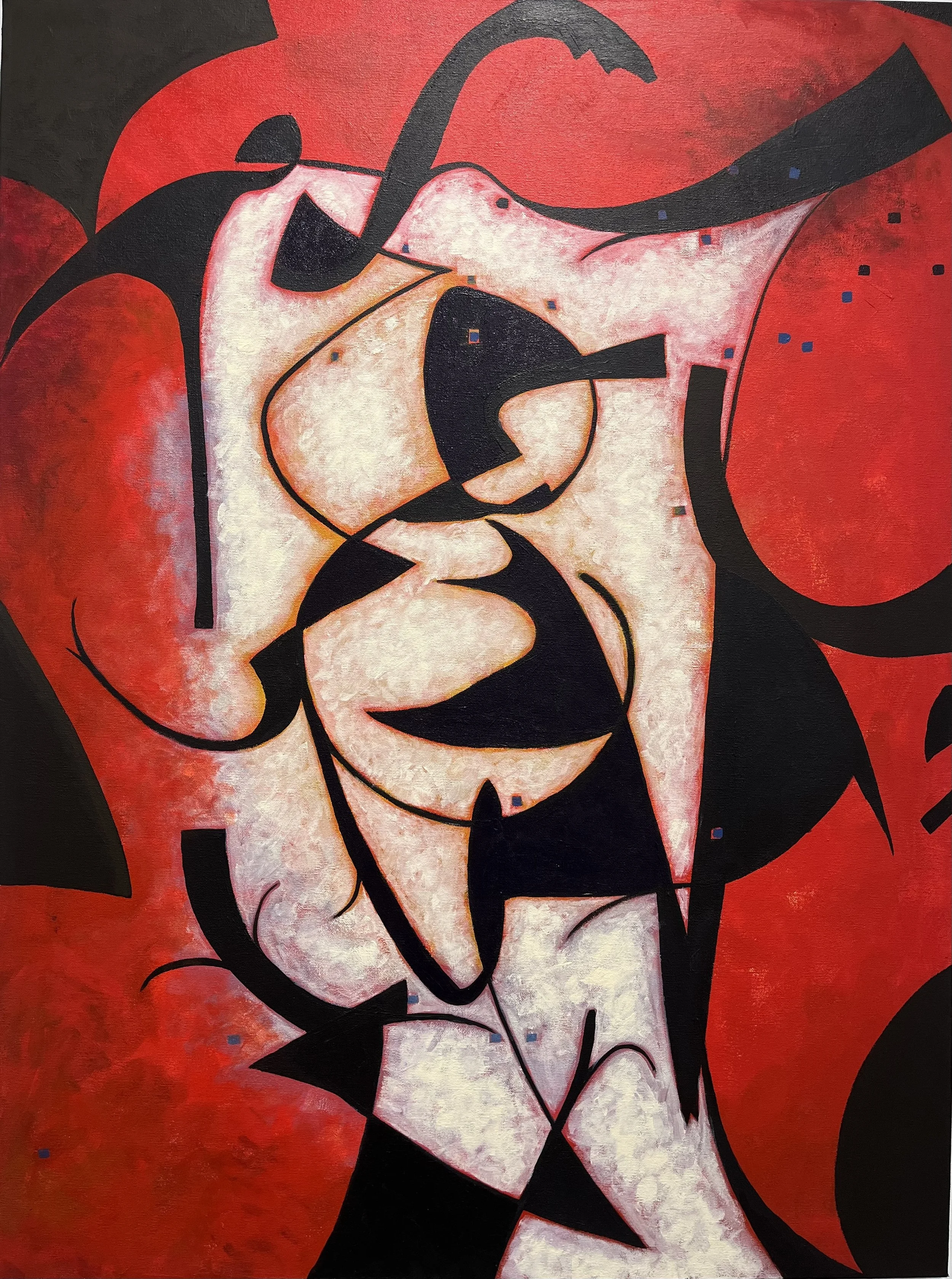 Cyclops, acrylic on canvas, 40"x 30". $1900.00