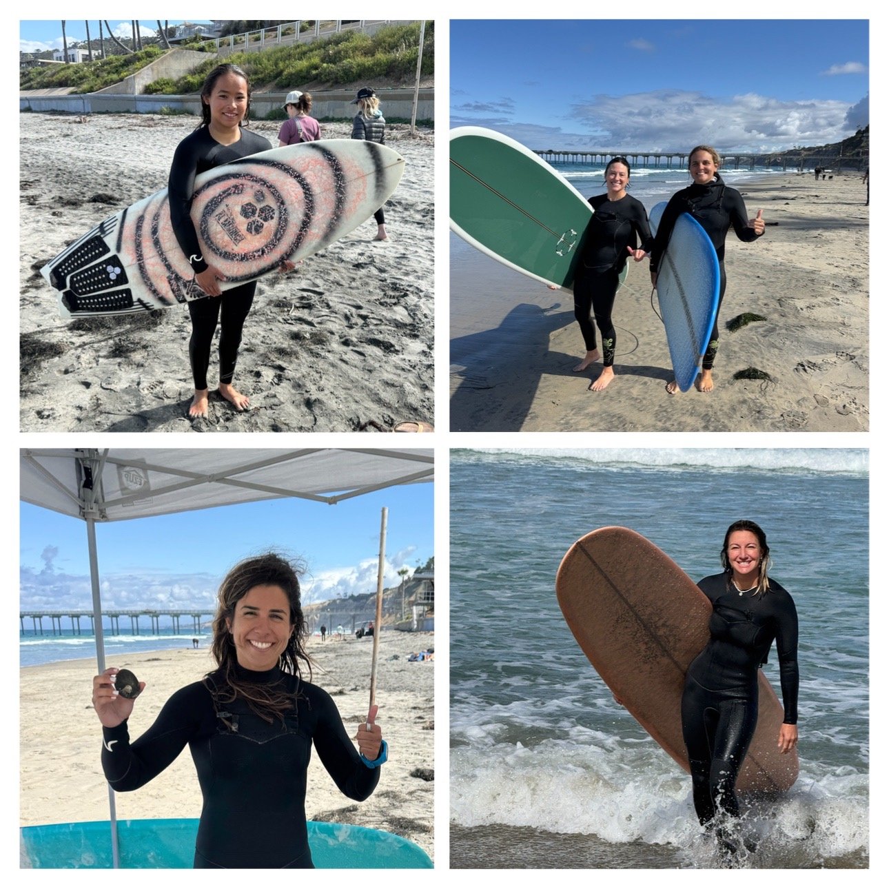 Photo of Mamala Surf friends and team at the Beach Cleanup in March 2026 at Scripps Pier