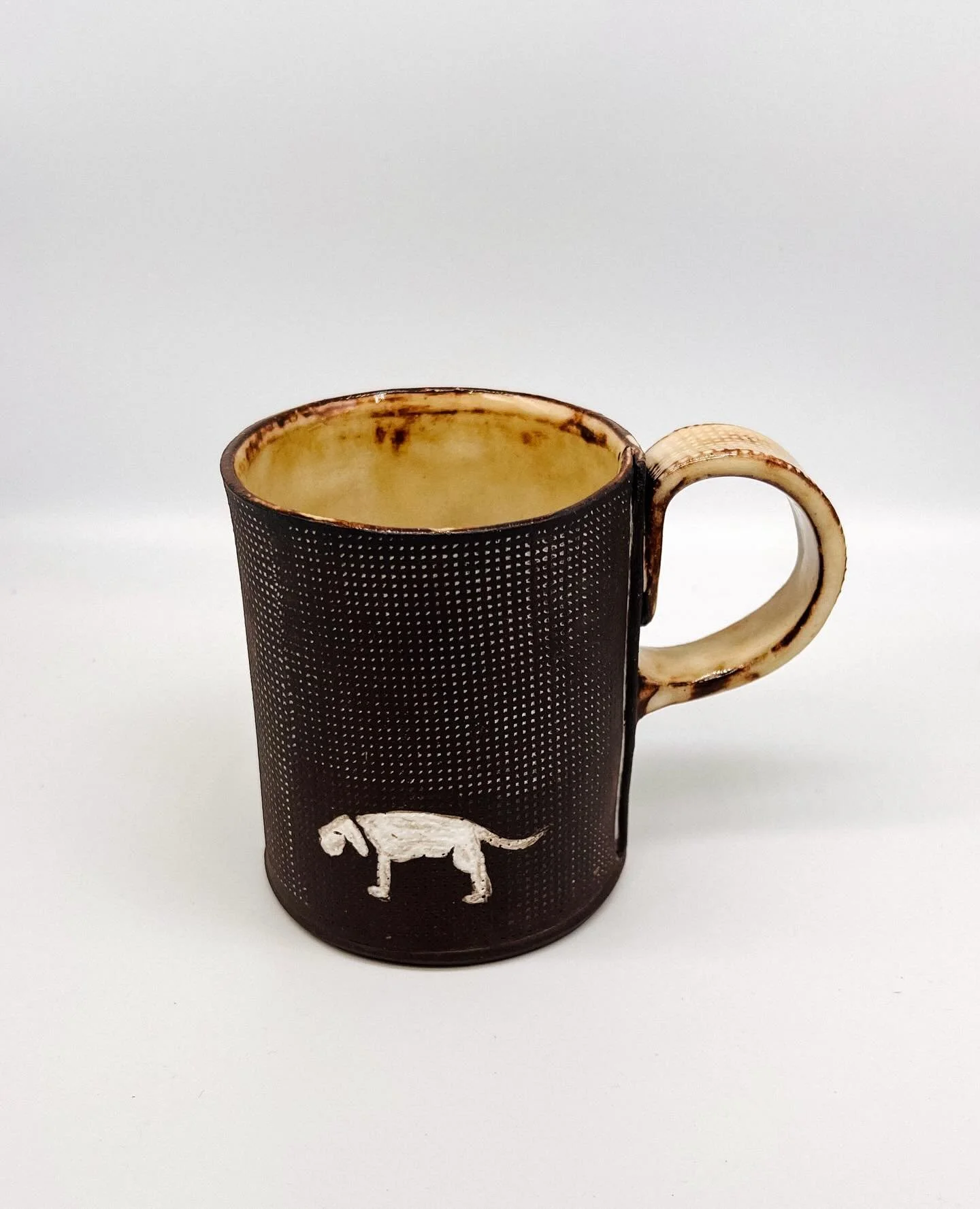 Sad Dog Mug 🌿 Day 34 of #the100dayproject #animalart #slabbuiltceramics